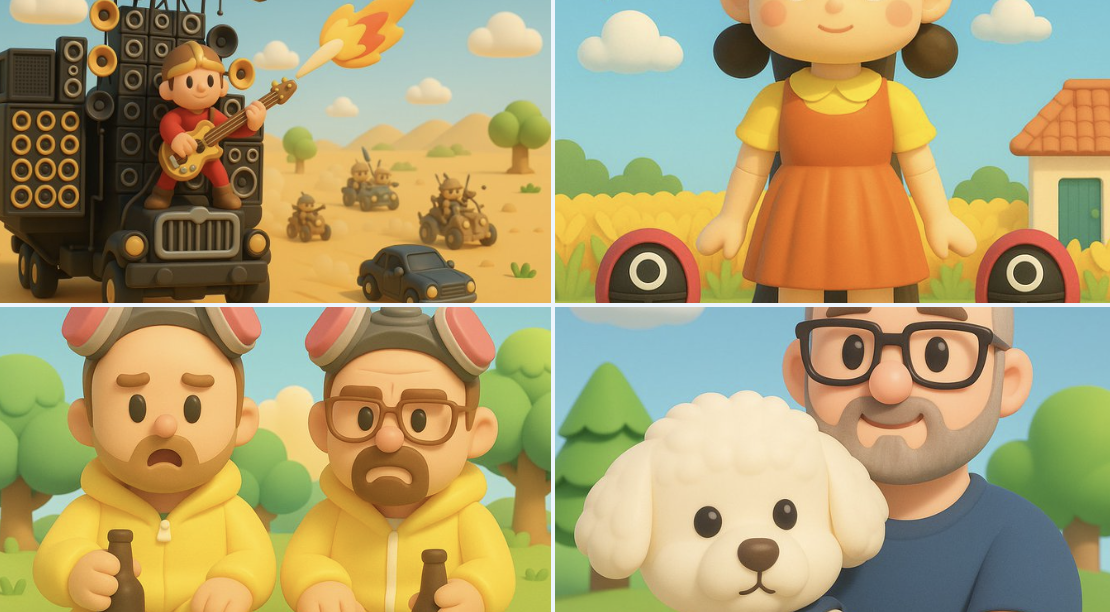 ภาพประกอบการ์ตูน 3D สไตล์นินเทนโด