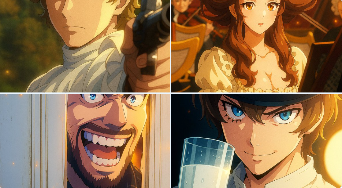 Stile anime digitale moderno