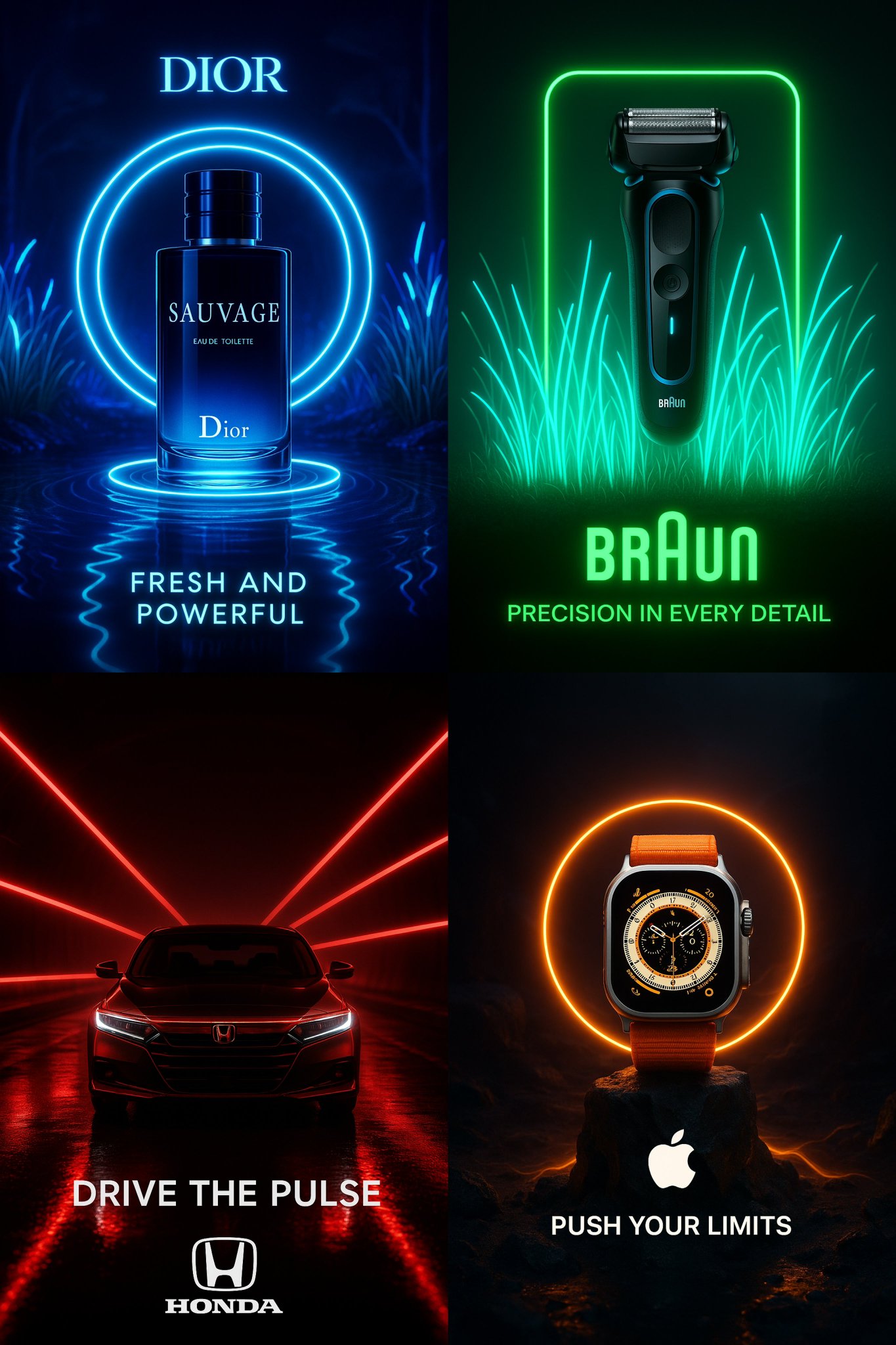 Riconcezione del brand con luci al neon