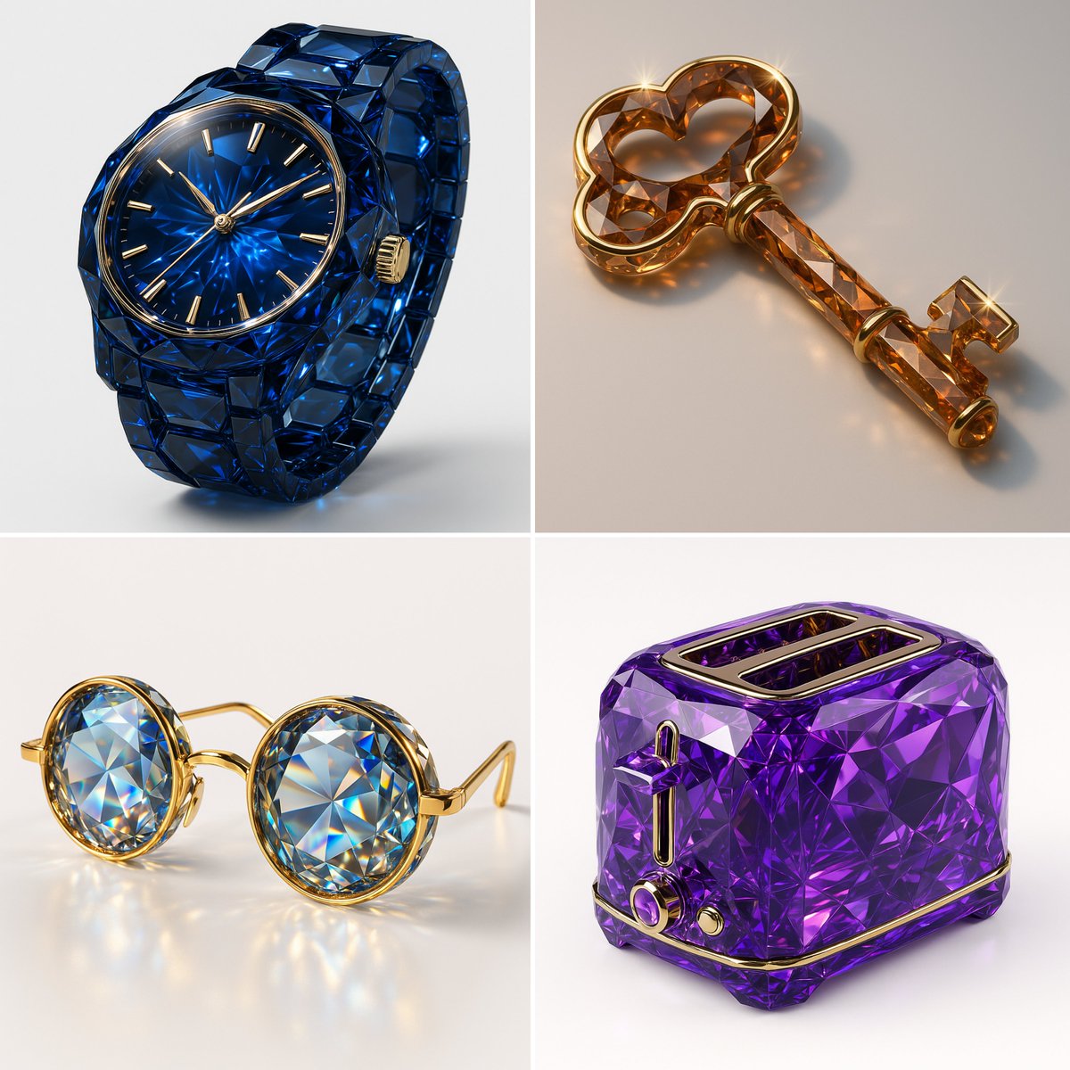 أسلوب عرض الأحجار الكريمة