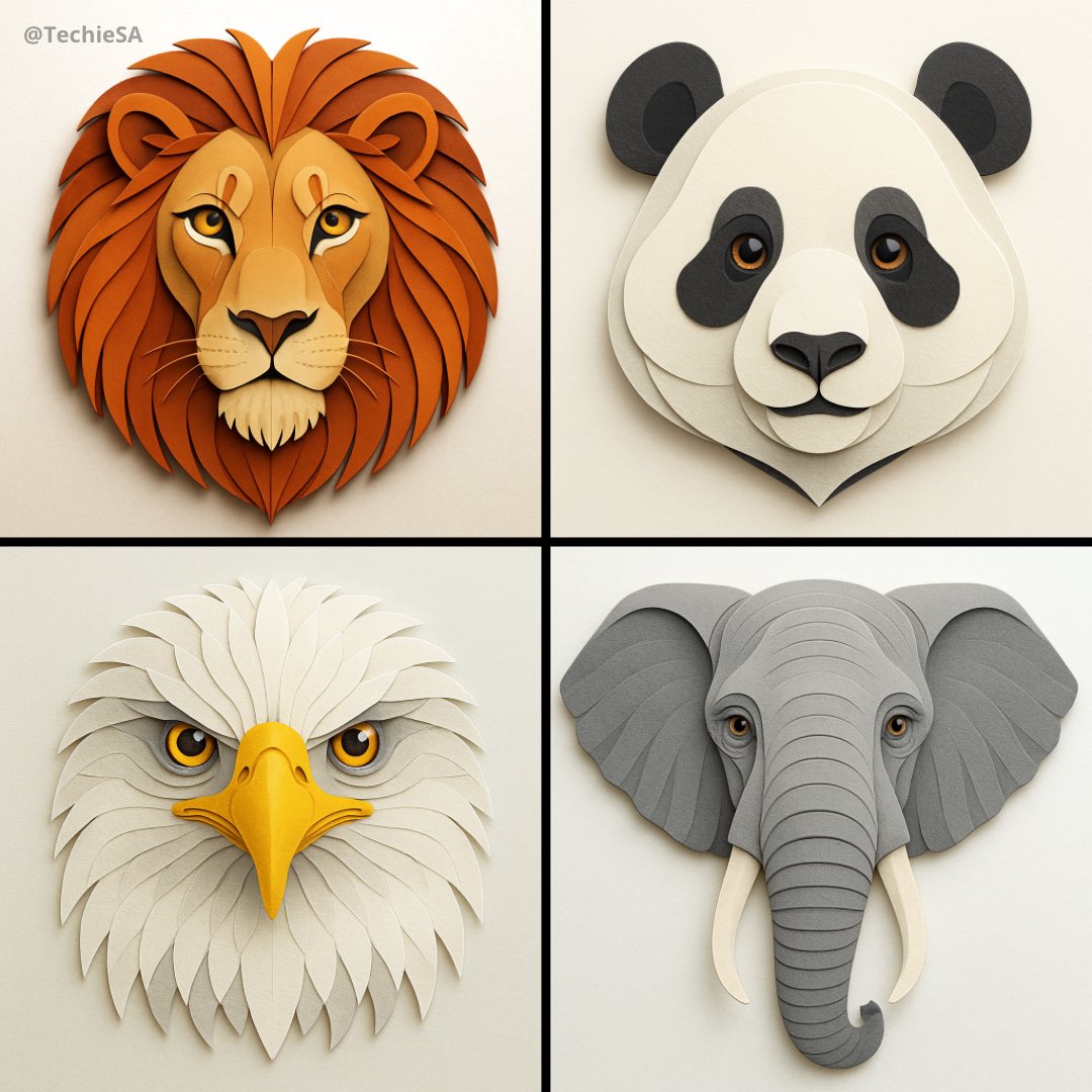 Portrait géométrique de tête