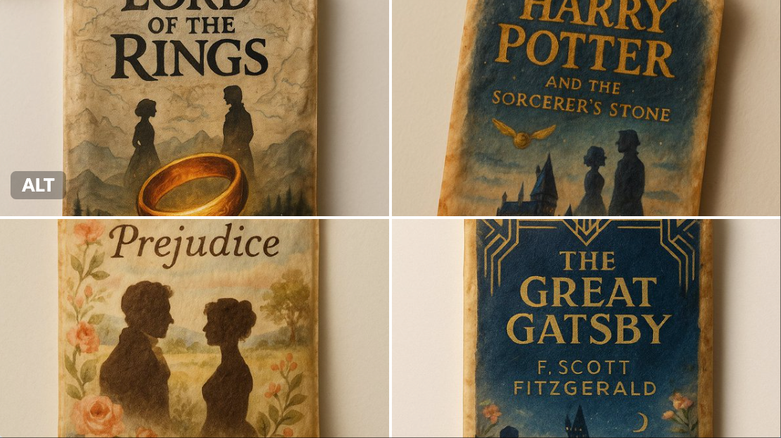 Una bustina di tè vintage