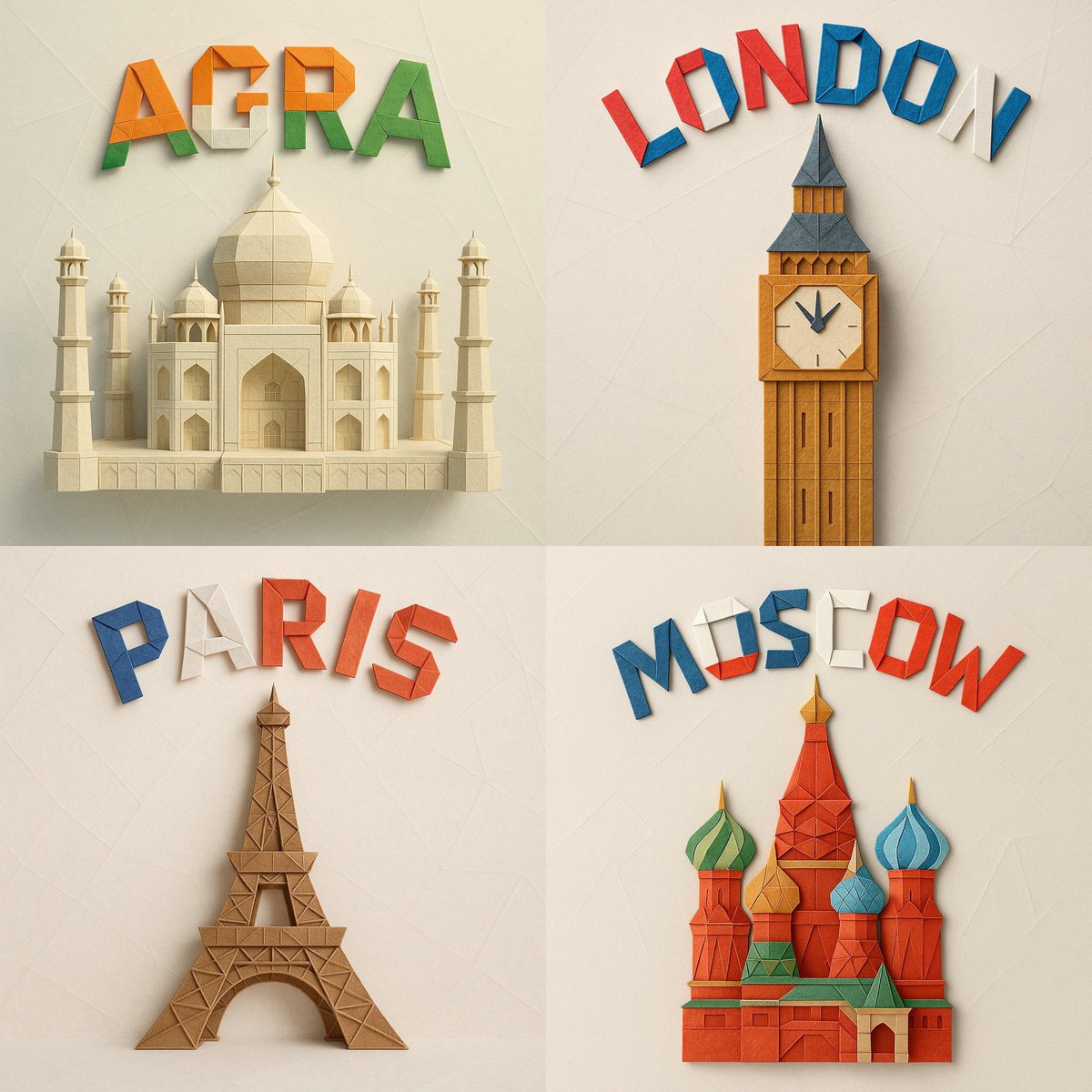 Modelos de Origami de Papel Refinados