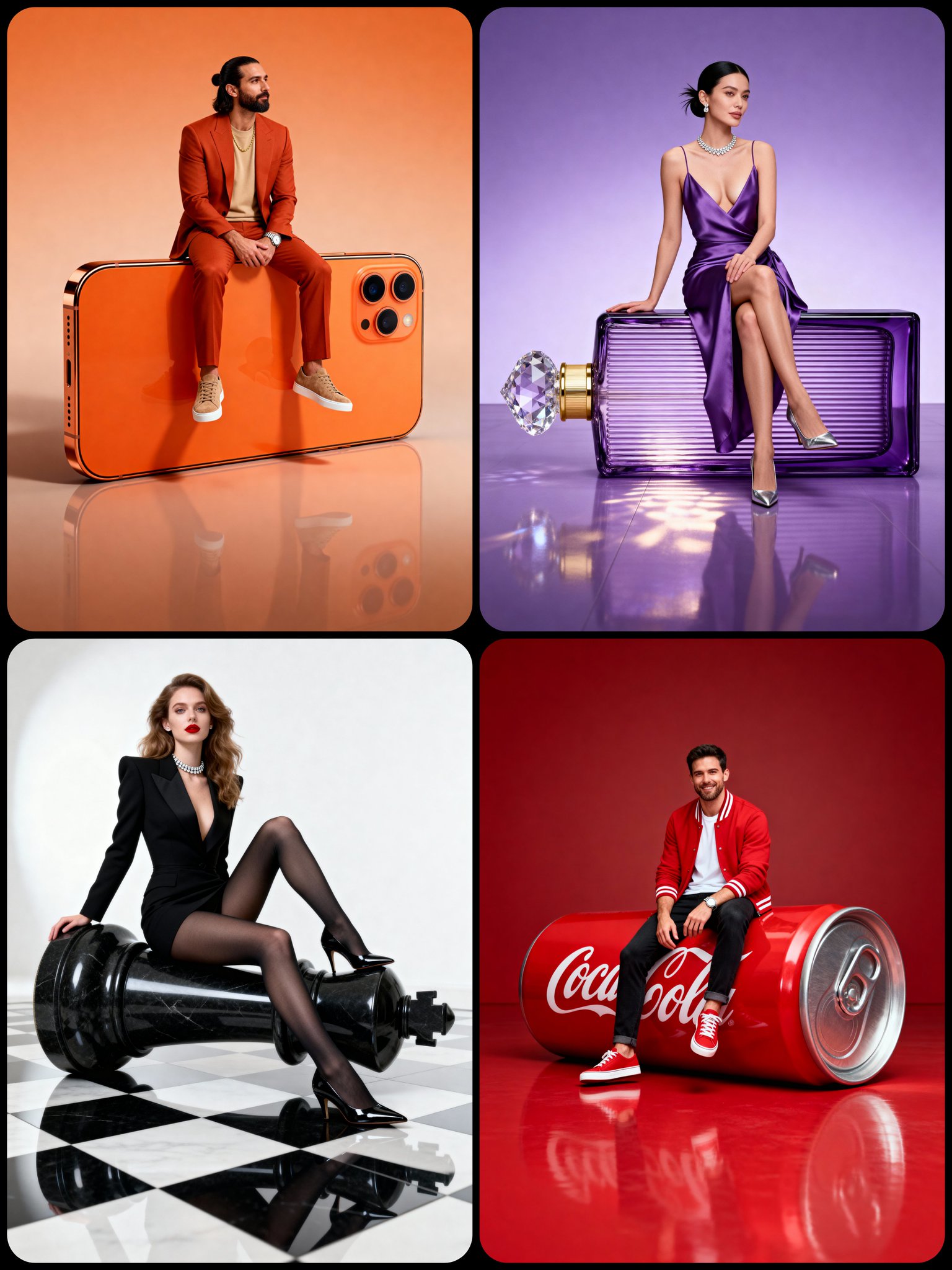 ภาพถ่ายในสตูดิโอที่มีพร็อพขนาดใหญ่