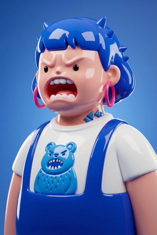 Du kannst auch niedlich sein, wenn du wütend bist