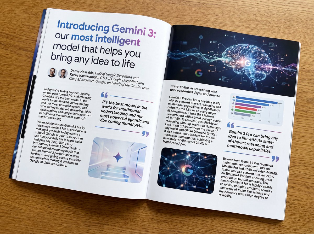 텍스트로 정교한 매거진 기사 사진 생성
