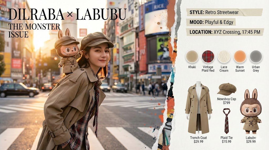 Hochauflösende Magazin-Doppelseite