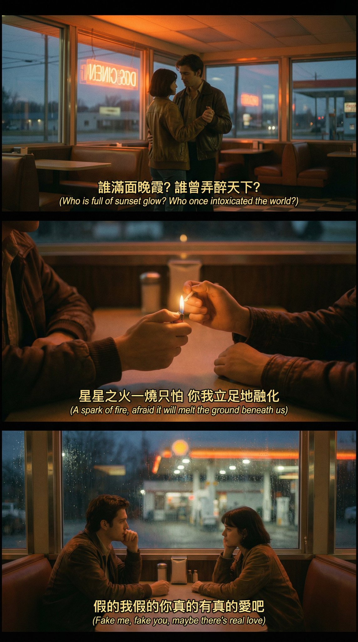 יצירת תמונות קולנועיות על פי מילות שיר