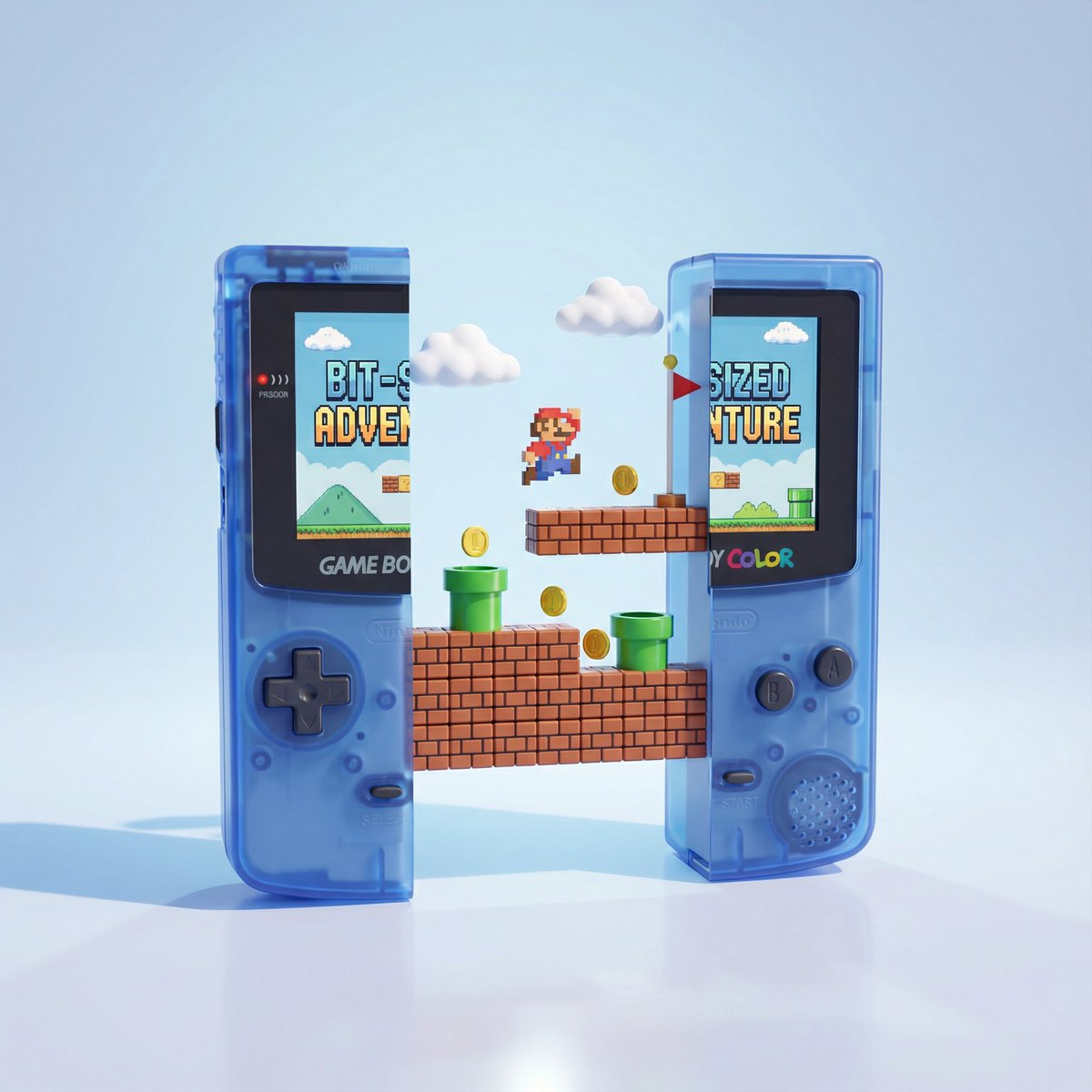 Verfijnde 3D Render van Handheld Gameconsole