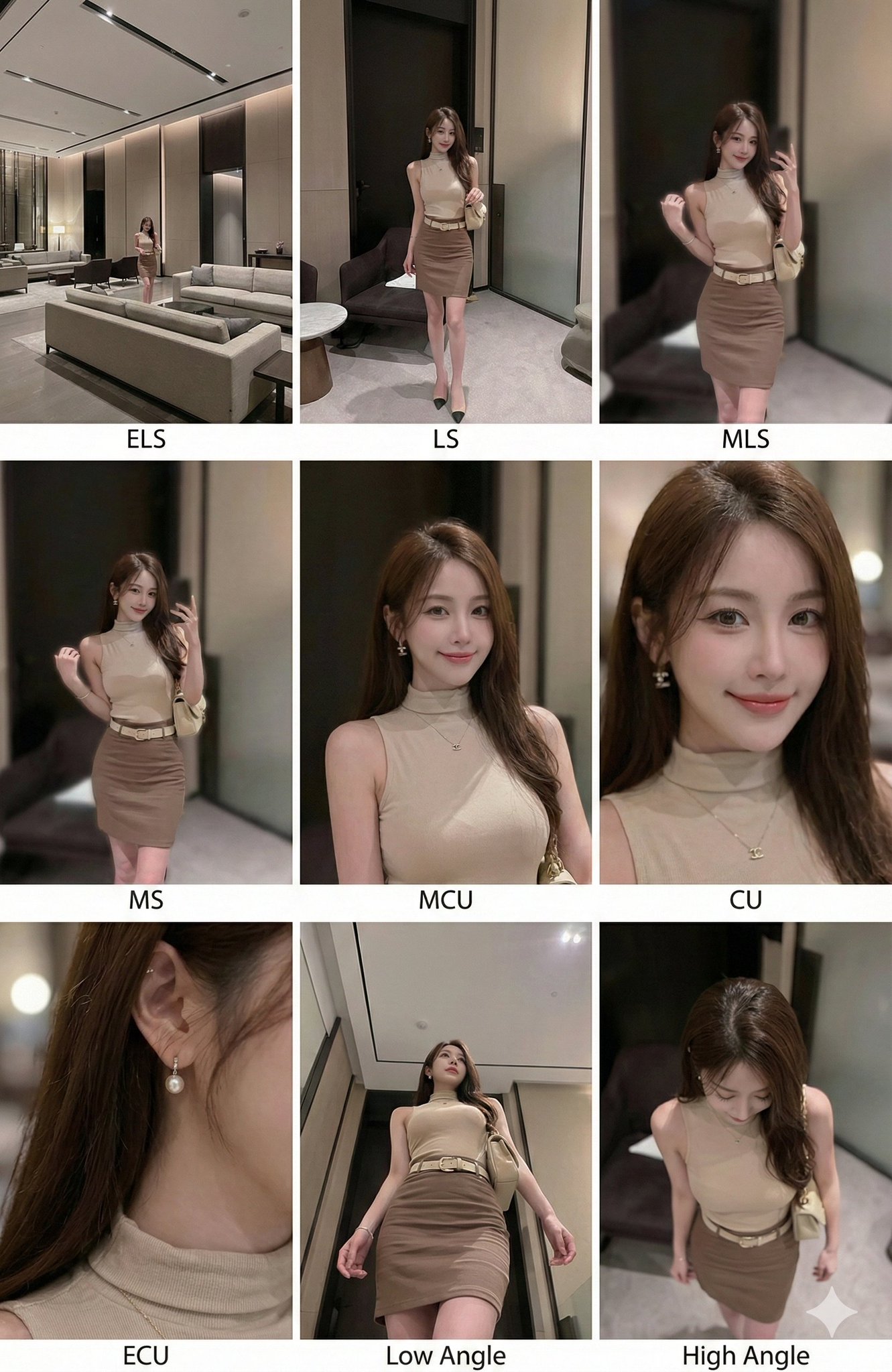 Una singola immagine genera 9 inquadrature diverse