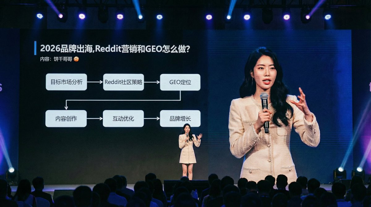 وضع الشخصية في مشهد مؤتمر فاخر