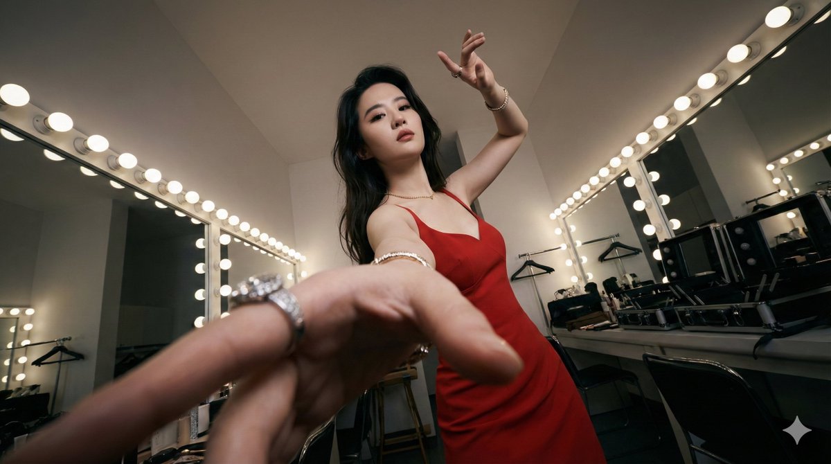 اتخاذ وضعية أزياء معقدة وقوية