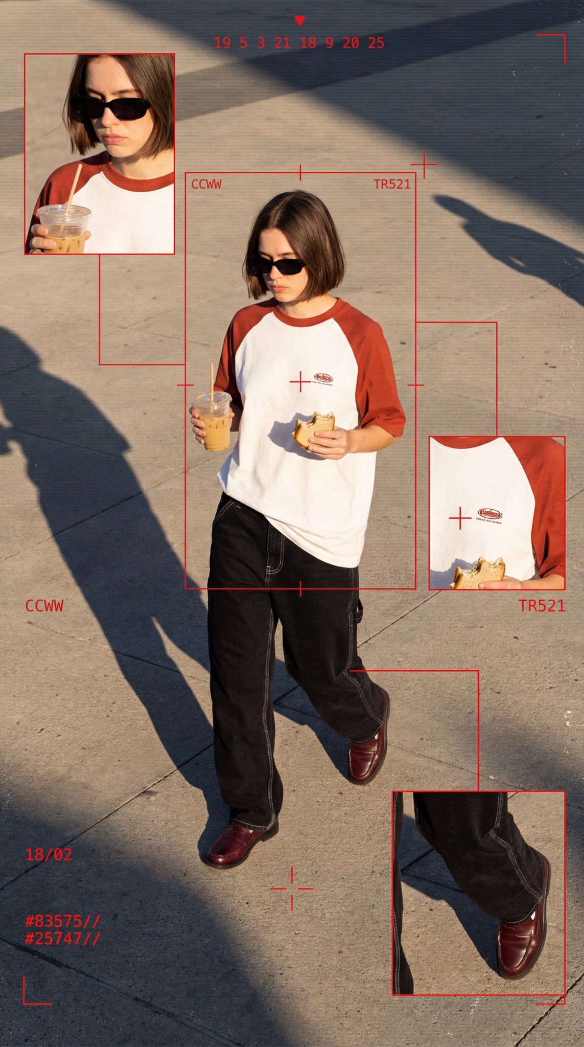 Eine Serie von Cyberpunk-Modeaufnahmen