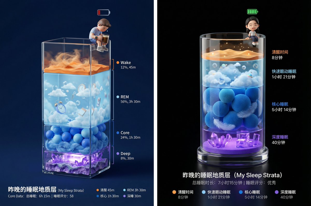 โปสเตอร์รายงานการนอนหลับน่ารัก