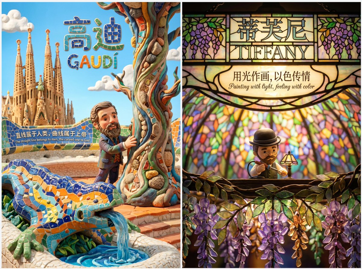 Schattige kleistijl themaposter