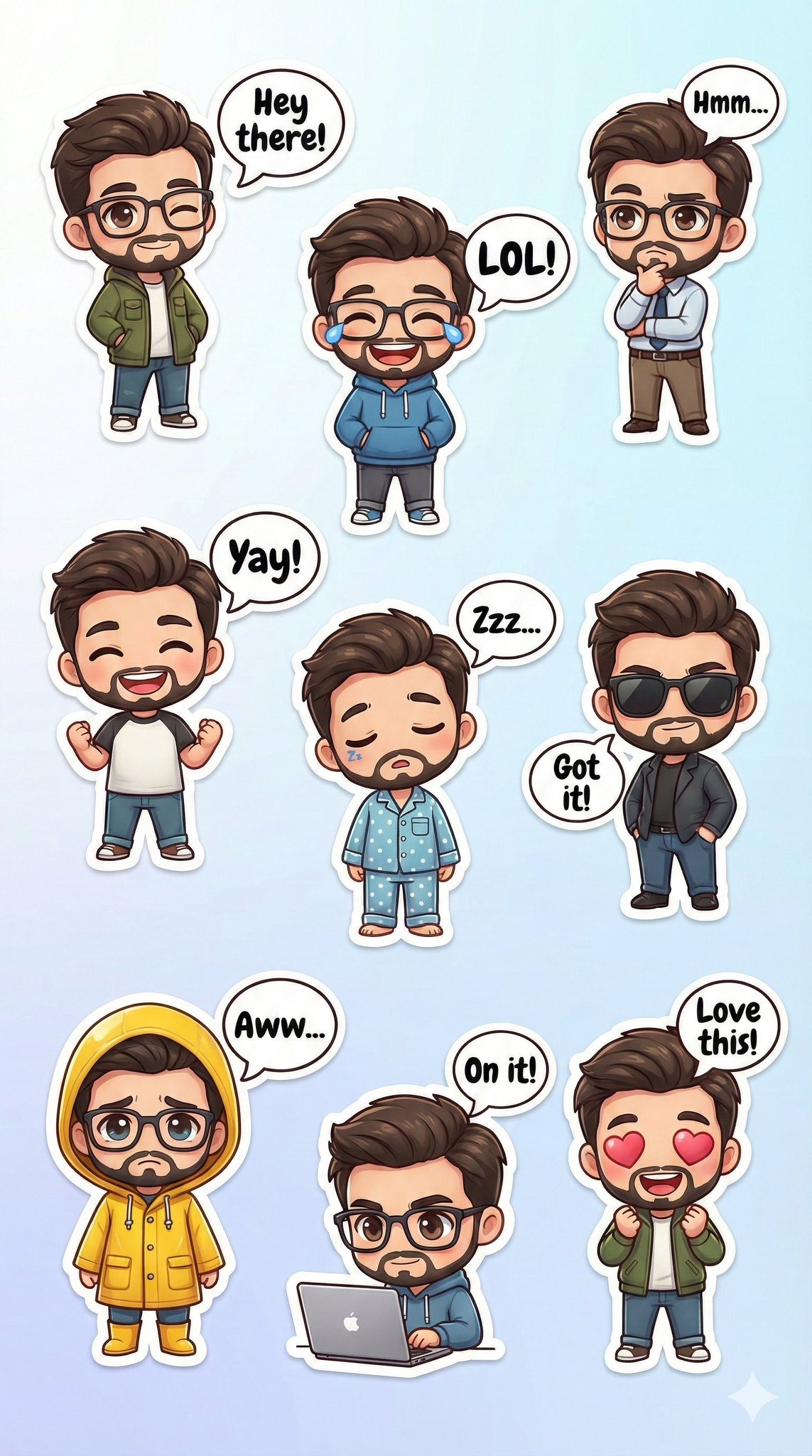 Lưới 9 ô nhân vật phiên bản Q