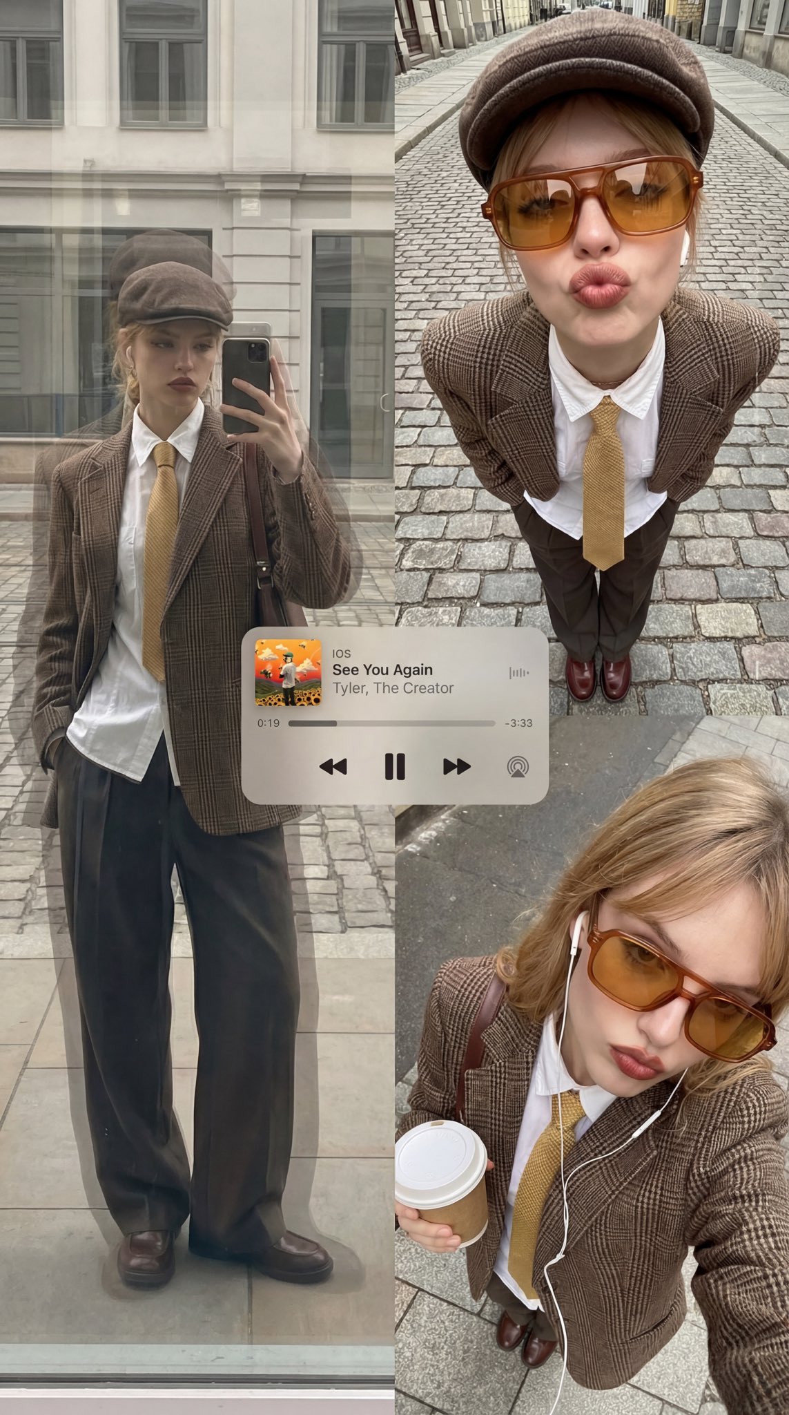 Redaktionelle Streetwear-Collage im urbanen Stil